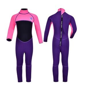 Realon  XL Wetsuit Kids 3mm Neoprene Full Body Pink Purple Good UV Thermal Scuba